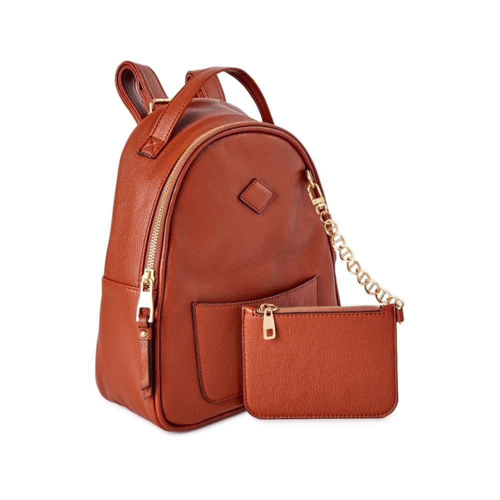 TIME and TRU Women's Ruby Backpack - cognac / brown
